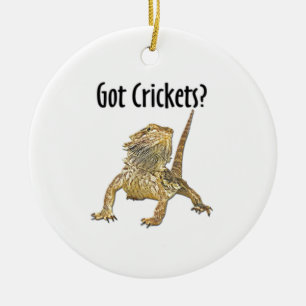 Gedekte draak heeft crickets keramisch ornament