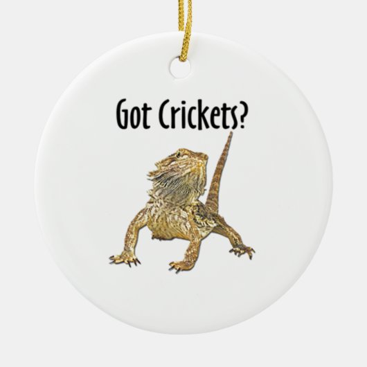 Gedekte draak heeft crickets keramisch ornament (Voorkant)