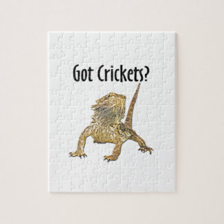 Gedekte draak heeft crickets legpuzzel