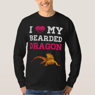 Gedekte draak Ik hou van mijn gedekte draak Mannen T-shirt