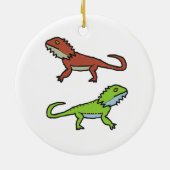 Gedekte draak keramisch ornament (Achterkant)