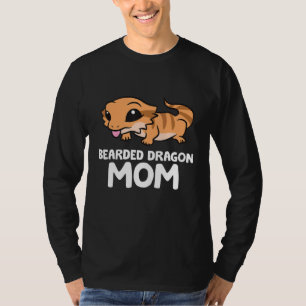 Gedekte draak mam hazard reptiel moeder gepantserd t-shirt