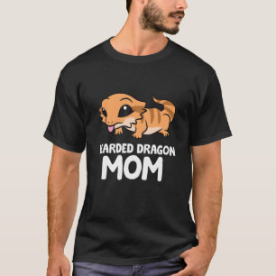 Gedekte draak mam hazard reptiel moeder gepantserd t-shirt