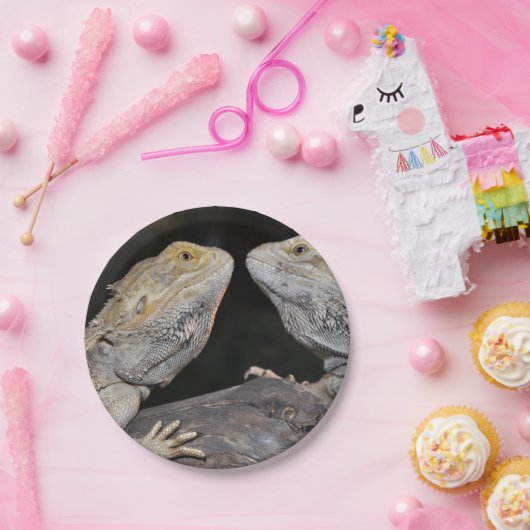 Gedekte draak papieren bordje (Feest)