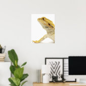 Gedekte draak (Pogona Vitticeps) Poster (Thuiskantoor)