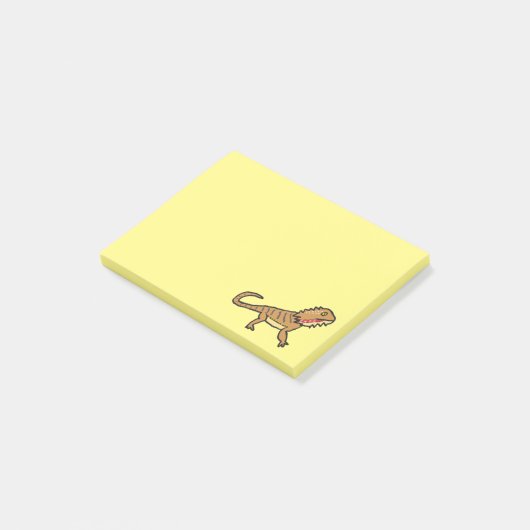 Gedekte draak post-it® notes (Schuin)