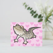 Gedekte draak / Rankin Dragon Love Briefkaart (Staand voorkant)