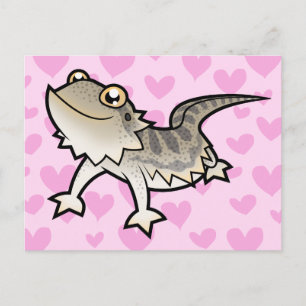 Gedekte draak / Rankin Dragon Love Briefkaart