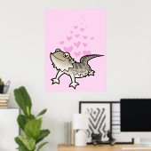 Gedekte draak / Rankin Dragon Love Poster (Thuiskantoor)