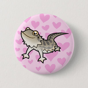 Gedekte draak / Rankin Dragon Love Ronde Button 5,7 Cm
