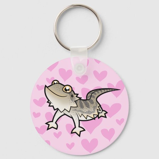 Gedekte draak / Rankin Dragon Love Sleutelhanger (Voorkant)