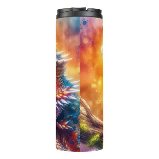 Gedekte draak thermosbeker (Achterkant)