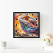 Gedekte draak vierkante klok (Huis)