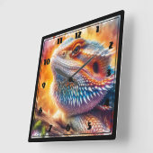 Gedekte draak vierkante klok (Hoek)