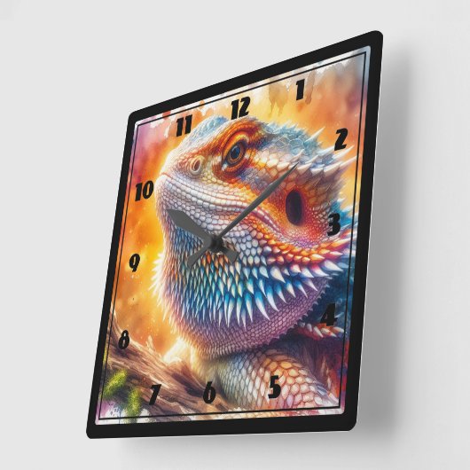 Gedekte draak vierkante klok (Hoek)