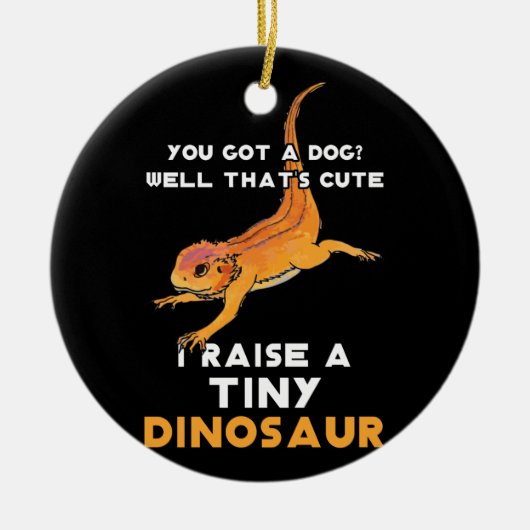 Gedekte Dragon Eigenaar van Dragon Gedekte Drakend Keramisch Ornament (Voorkant)