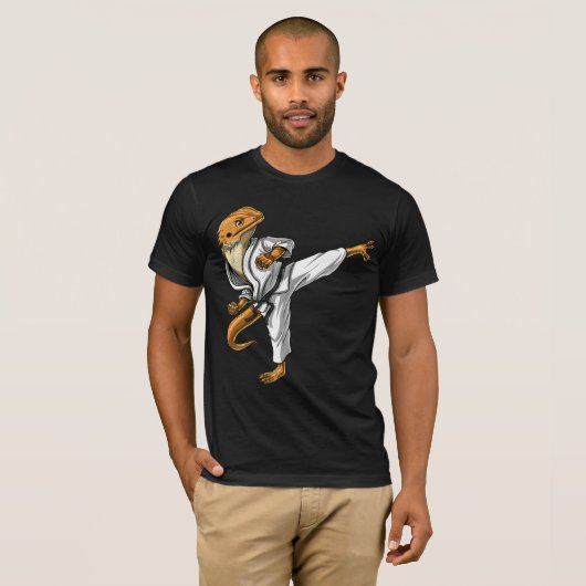 Gedekte dragon Karate T-shirt (Voorkant volledig)