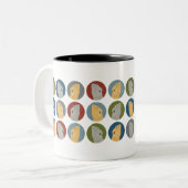 Gedekte Dragon-Mok Tweekleurige Koffiemok (Voorkant links)