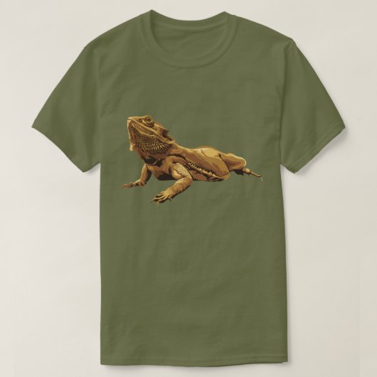 Gedekte drakenillustratie t-shirt (Design voorkant)