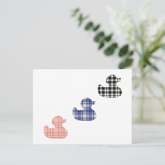 Gedekte eenden briefkaart (Staand voorkant)