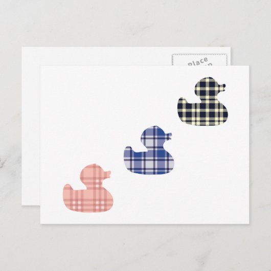 Gedekte eenden briefkaart (Voorkant / Achterkant)