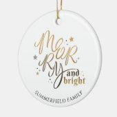 Gedekte fotografie voor fijne kerst keramisch ornament (Links)