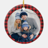 Gedekte fotografie voor fijne kerst keramisch ornament (Achterkant)