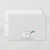 Gedekte Gay Wedding van de Groom Silhouette sparen Save The Date (Achterkant)