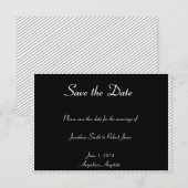 Gedekte Gay Wedding van de Groom Silhouette sparen Save The Date (Voorkant / Achterkant)