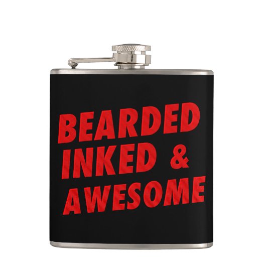 Gedekte, geïnkt en Geweldige Heupfles (Voorkant)