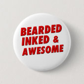 Gedekte, geïnkt en Geweldige Ronde Button 5,7 Cm (Voorkant)