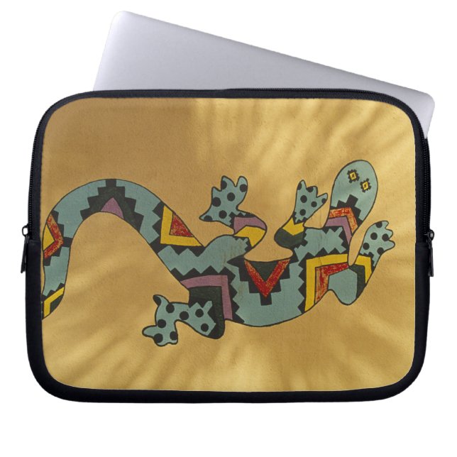 Gedekte gekko hagedis op de muur, Tucson, Arizona, Laptop Sleeve (Voorkant)