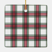 Gedekte gepersonaliseerde kerstkeramische versieri keramisch ornament (Achterkant)