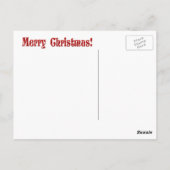 Gedekte gnoom in kerstmis met groene kruipers briefkaart (Achterkant)