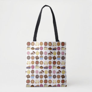 Gedekte goederen Foodie Muffin Cake Whoopie Pie De Tote Bag