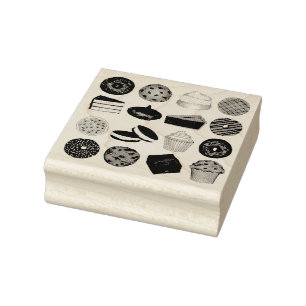 Gedekte goederen voor de Muffin Cake Whoopie Pie C Rubberstempel