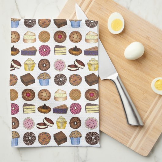 Gedekte goederen voor de Muffin Cake Whoopie Pie C Theedoek (Quarter Fold)