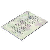 Gedekte Halo Brain Surgery Survivor Poem Notitiebo Notitieboek (Linkerzijde)