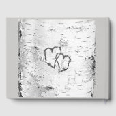 Gedekte harten Boom Bark Guest Book Gastenboek (Achterkant)