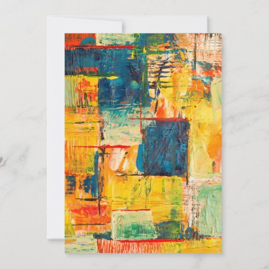 Gedekte harten, partij bij de Thanksgiving Kaart (Achterkant)