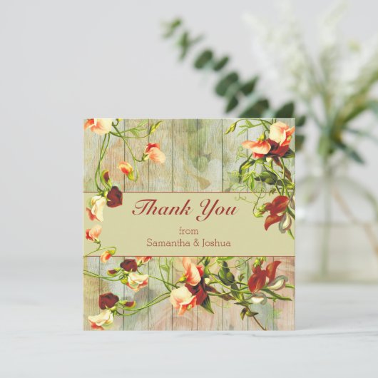 Gedekte hek met lentevloeren Dank u (Staand voorkant)