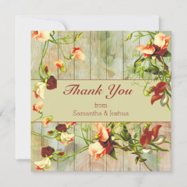 Gedekte hek met lentevloeren Dank u