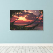 Gedekte hemel canvas afdruk (Insitu (Houten vloer))