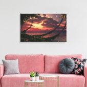 Gedekte hemel canvas afdruk (Insitu (Woonkamer))