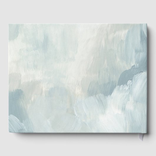 Gedekte Hemel Moderne Abstracte borstels Bindingen Gastenboek (Achterkant)