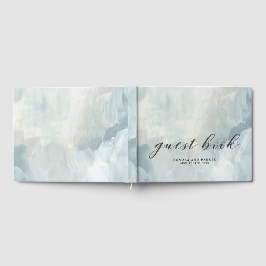 Gedekte Hemel Moderne Abstracte borstels Bindingen Gastenboek (Volledig)