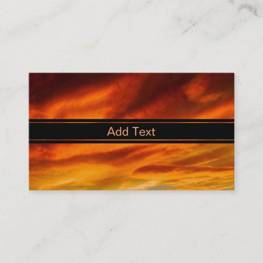 Gedekte hemel visitekaartje (Voorkant)