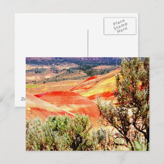 Gedekte Hills Oregon Briefkaart (Voorkant / Achterkant)