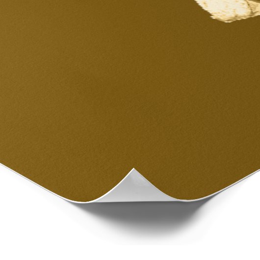 Gedekte hond poster (Hoek)