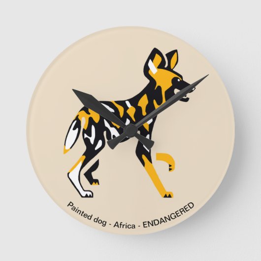Gedekte hond - ronde klok (Voorkant)